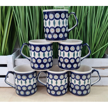 BOLESŁAWIEC ZESTAW 6 KUBKÓW 250 ML 6 OSÓB 872 DEK 56