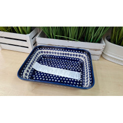 BOLESŁAWIEC PROSTOKĄTNE NACZYNIE DO ZAPIEKANIA PÓŁMISEK 27L 1351 DEK 166