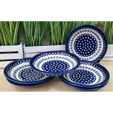 BOLESŁAWIEC ZESTAW 6 SZT TALERZ GŁĘBOKI OBIADOWY NA ZUPĘ 22 CM 1002 DEK 166