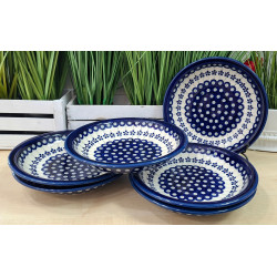BOLESŁAWIEC ZESTAW 6 SZT TALERZ GŁĘBOKI OBIADOWY NA ZUPĘ 22 CM 1002 DEK 166