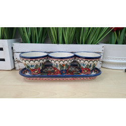 BOLESŁAWIEC ZESTAW DONICZEK NA PODSTAWCE 9011 659 928 DEK 149 GAT 1