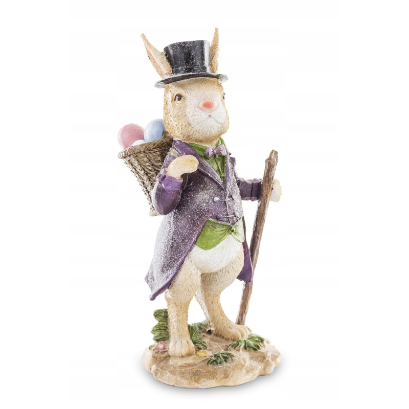 Figurka wielkanocna tworzywo sztuczne zając 23 cm