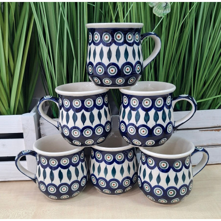 BOLESŁAWIEC ZESTAW 6 KUBKÓW 6 OSÓB 250 ML 1599 DEK 56