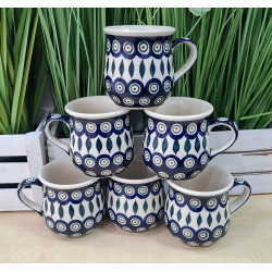 BOLESŁAWIEC ZESTAW 6 KUBKÓW 6 OSÓB 250 ML 1599 DEK 56