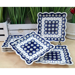 BOLESŁAWIEC ZESTAW TALERZYKÓW DESEROWYCH HERBATNIK DLA 6 OSÓB DEK 8