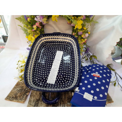 BOLESŁAWIEC NACZYNIE 50 CM Z USZAMI DO ZAPIEKANIA DEK166 Z REKAWICAMI