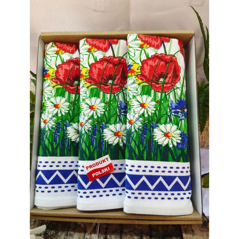ŚCIERECZKI KUCHENNE 3 SZTUKI BAWEŁNA