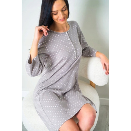 Muzzy Nightwear koszula nocna damska rękaw 34 rozmiar L