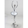 Baletnica srebrna figurka tańczącej baletnicy ozdoba dekoracja na prezent