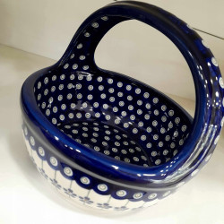 KOSZYCZEK KOSZYK SALATERKA 1212 1L DEK 166 GAT 1 CERAMIKA BOLESŁAWIEC