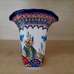 BOLESŁAWIEC WAZON WAZONIK 1611 DEK 166 GAT 1