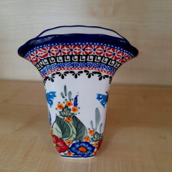 BOLESŁAWIEC WAZON WAZONIK 1611 DEK 166 GAT 1