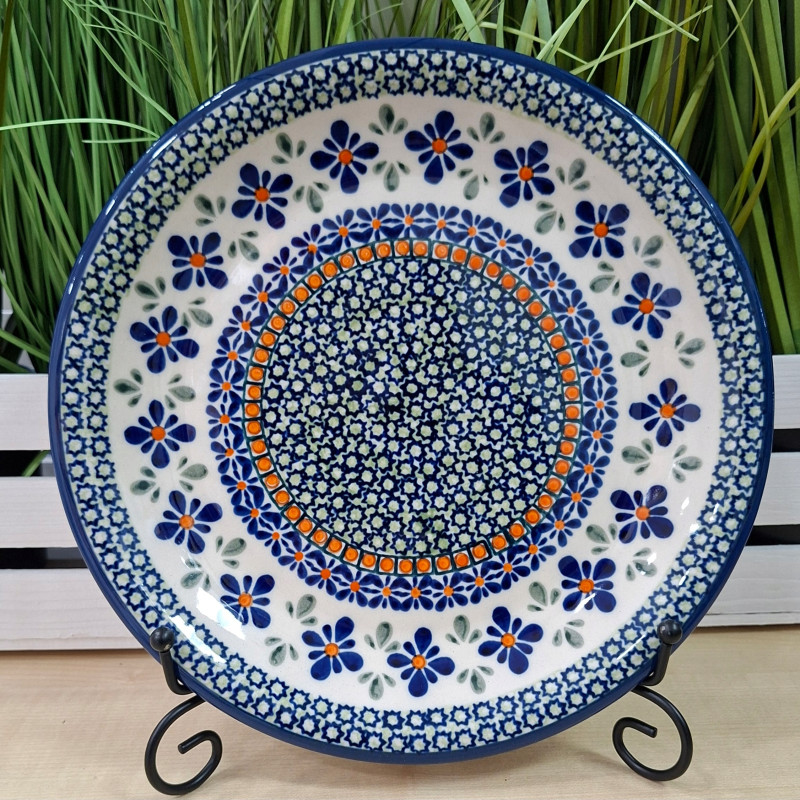 BOLESŁAWIEC TALERZ OBIADOWY PŁYTKI 24 CM 1001 DEK 60