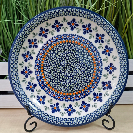 BOLESŁAWIEC TALERZ OBIADOWY PŁYTKI 24 CM 1001 DEK 60