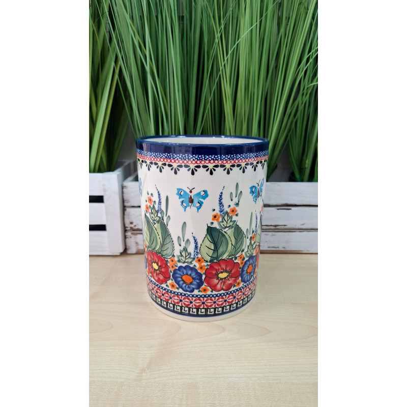 BOLESŁAWIEC POJEMNIK NA PRZYBORY WAZON OSŁONKA DONICZKA 832 DEK 149 GAT 1