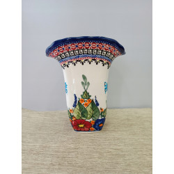 BOLESŁAWIEC WAZON WAZONIK FALBANKA 1611 DEK 149 GAT 1