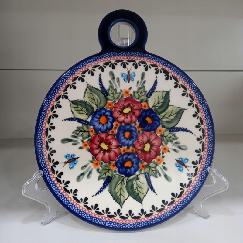 BOLESŁAWIEC OKRĄGŁA DESKA 1172 PODSTAWKA CERAMICZNA DEK 149 GAT 1
