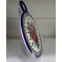 BOLESŁAWIEC OKRĄGŁA DESKA 1172 PODSTAWKA CERAMICZNA DEK 149 GAT 1