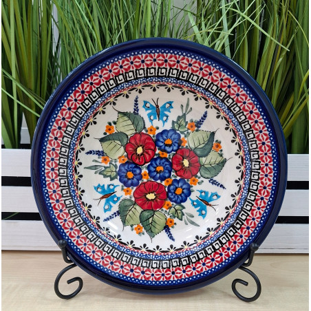 BOLESŁAWIEC TALERZ OBIADOWY GŁĘBOKI DO ZUPY 24 CM 500 ML 1419 DEK 149