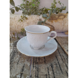 Filiżanka Espresso Ćmielów Rococo Złota Linia porcelana ml