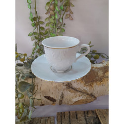 Filiżanka Espresso Ćmielów Rococo Złota Linia porcelana ml