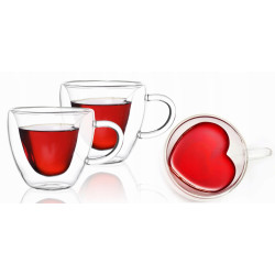 Szklanki do kawy i herbaty Veroni 250 ml 2 sztserce