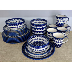 BOLESŁAWIEC ZESTAW CODZIENNY SERWIS OBIADOWY 6 OSÓB 24 EL DEK 166