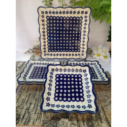 BOLESŁAWIEC ZESTAW DESEROWY HERBATNIK DLA 6 OSÓB 7 EL DEK 166