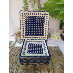 BOLESŁAWIEC ZESTAW DESEROWY HERBATNIK DLA 6 OSÓB 7 EL DEK 166