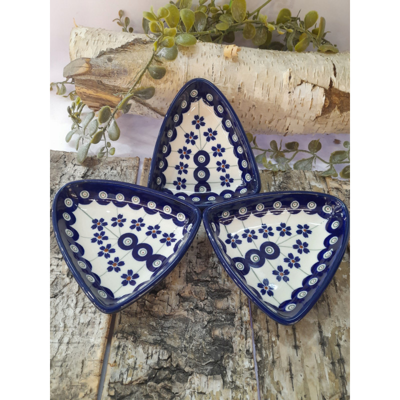 MISECZKA TRÓJKĄT PEŁNA CERAMIKA BOLESŁAWIEC 2049 DEK 166 GAT1