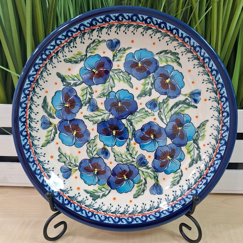 BOLESŁAWIEC TALERZ OBIADOWY PŁYTKI 24 CM 1001 DEK ART 277