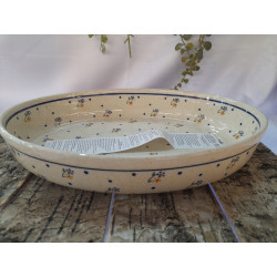 BOLESŁAWIEC PÓŁMISEK NACZYNIE DO ZAPIEKANIA 23x32 350 DEK 111 GAT 1