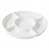 PÓŁMISEK OKRĄGŁY PORCELANOWY NA PRZEKĄSKI PRZYSTAWKI AMBITION SALSA 25 CM