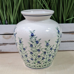 BOLESŁAWIEC WAZON 17CM 15L 789 DEK 1208 JAGODY BORÓWKI